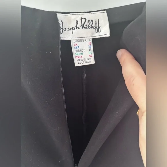 Joseph Ribkoff Black Straight-Leg Dress Pants - Picture 2 of 4